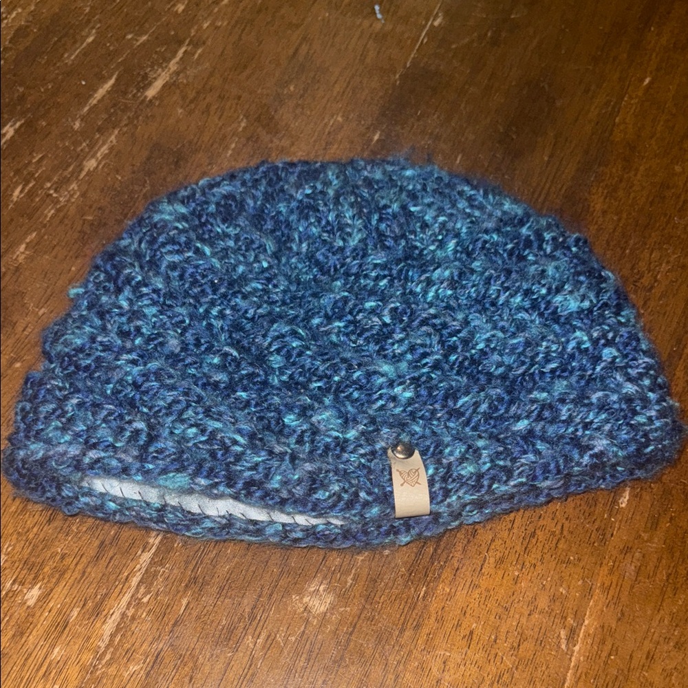 Blue Knit Beanie